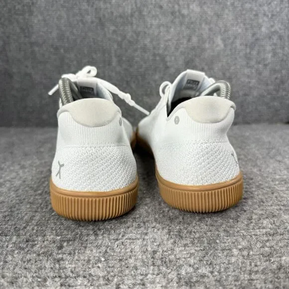 Flux Adapt Trainer Mens 9 Shoes White Gum Sole Knit Athletic Barefoot Sneakers - Picture 5 of 13